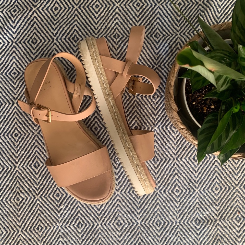 Platform Espadrille Blush Sandals
